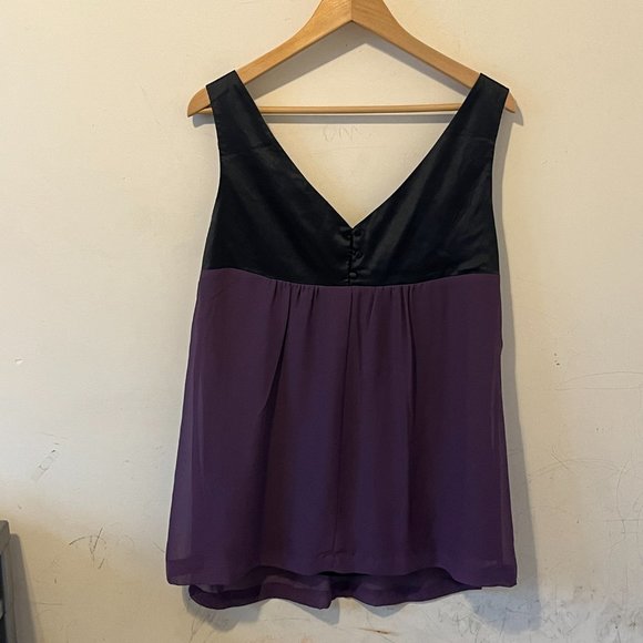 JONATHAN MARTIN | Women's Sequin Top Black Purple Size X-Large - Picture 2 of 3